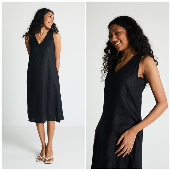 Reistor The Hemp Noir Dress Black - Picture 2 of 8